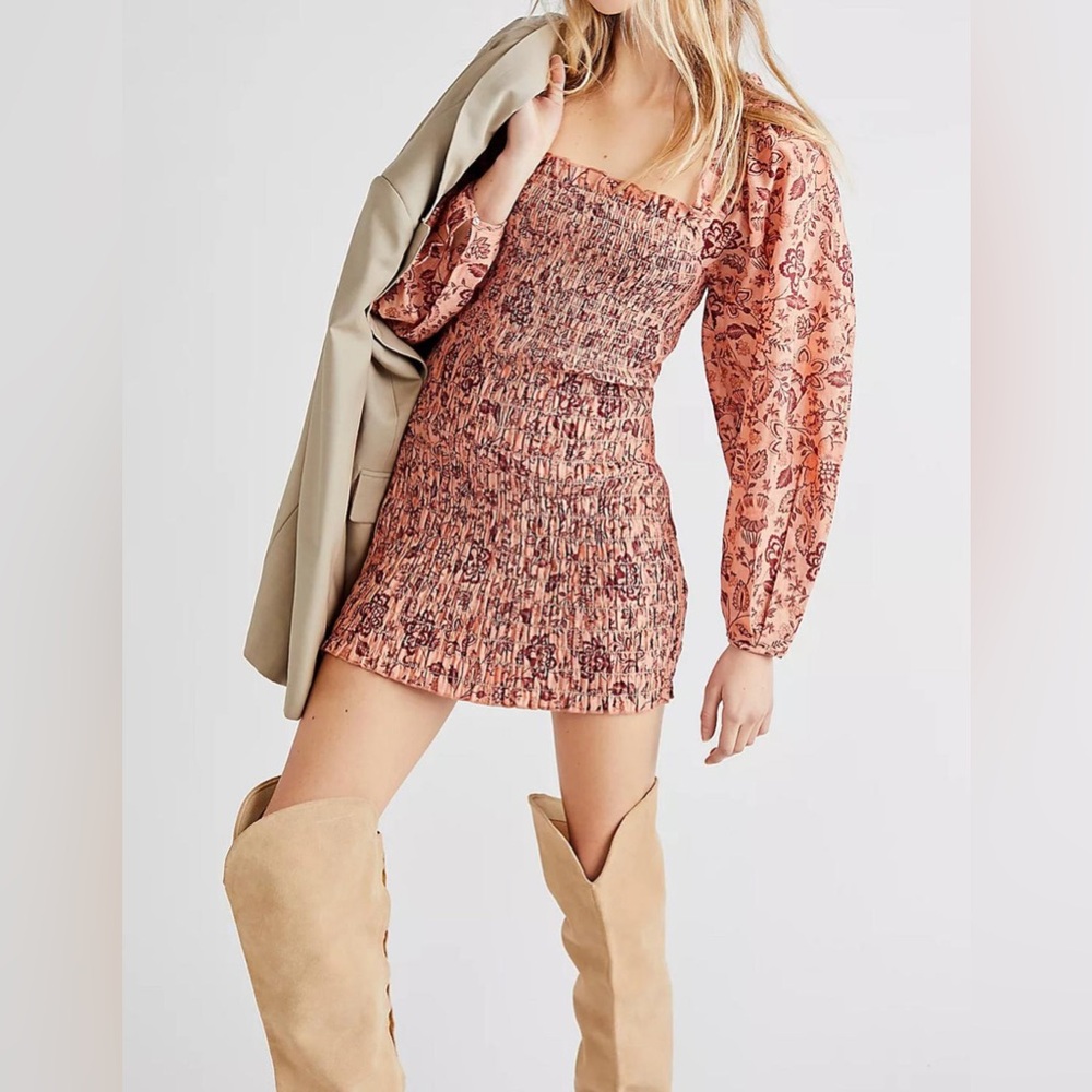 Free People Smock It To Me Mini Dress